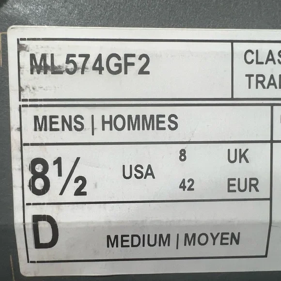 New Balance 574, ML574GF2, Black, Blue, Green, Yellow & Orange - Picture 2 of 13